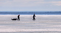 Ice Formations Ice Fisherman Chequamegon Bay Washburn Wisconsin 17-2-2523