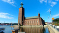 City Hall from Klara Mälarstrand Ferry Terminal Stockholm Sweden 18-7L-_5075