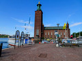 City Hall from Klara Mälarstrand Ferry Terminal Stockholm Sweden 18-7P-_2346