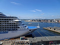 View of Cruise Terminal from Akershus Fortress Oslo Norway 18-7P-_1607